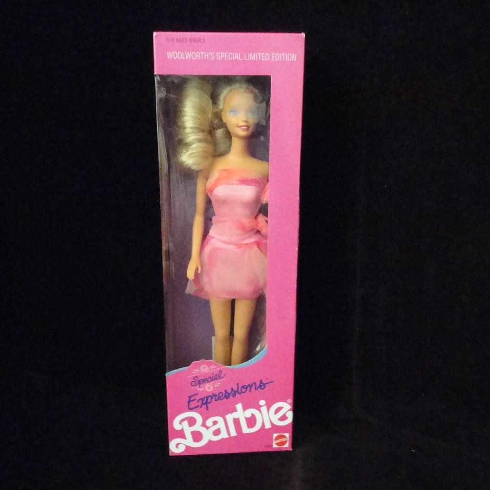 BARBIE SPECIAL EXPRESSION  WOOLWORTH'S S[ECIAL LILMITED EDITION     5504  1990